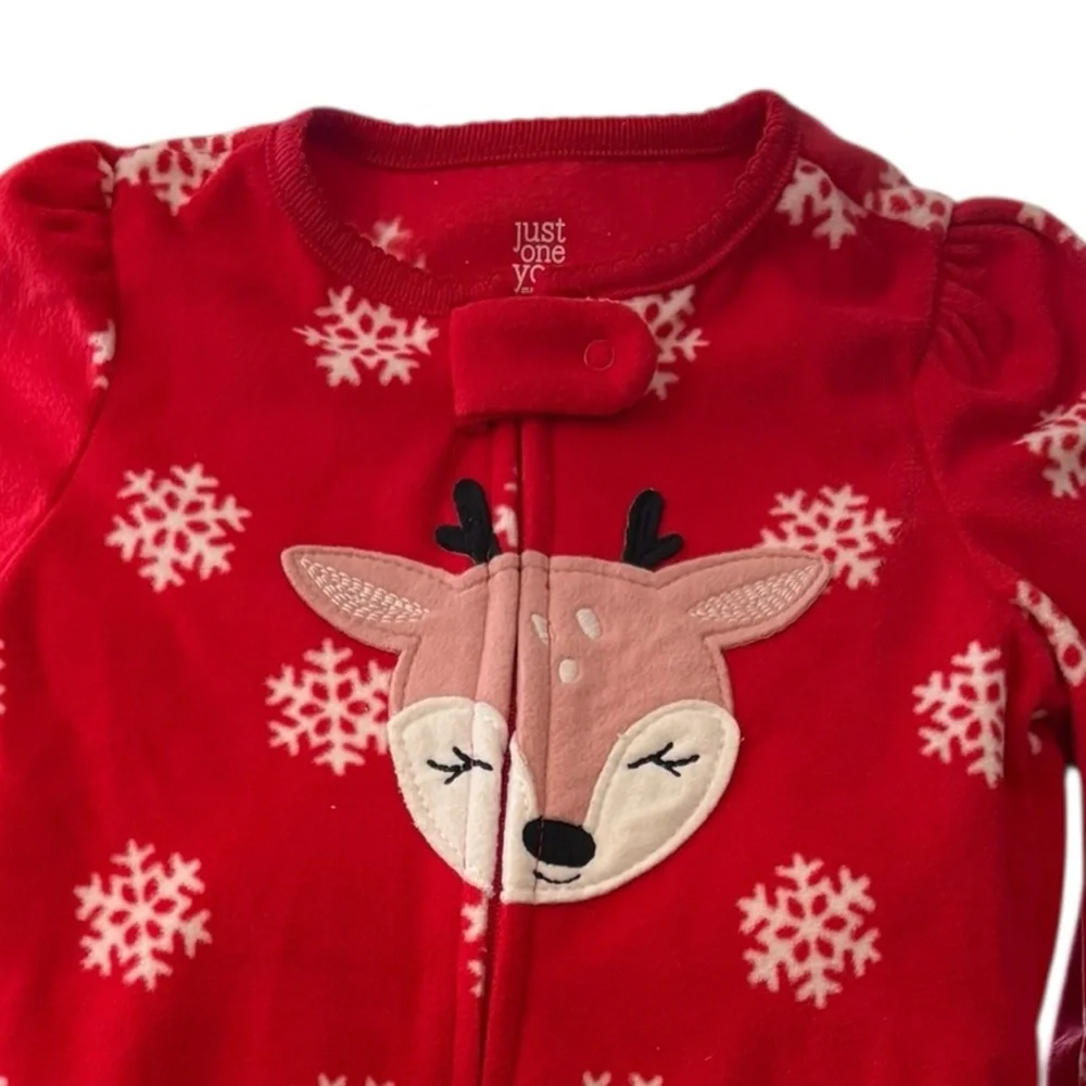 Carter's Festive Red Snowflake Footie‎